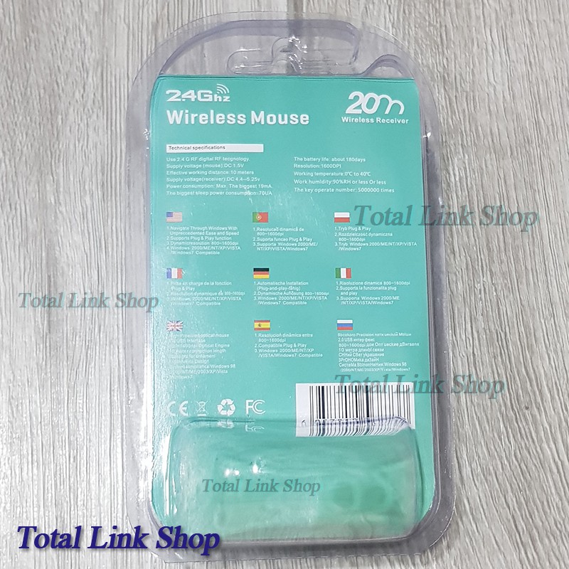 ภาพสินค้าเมาส์ไร้สายจับถนัดมือ ราคา คุ้มค่ากับราคา 2.4 GHz Wireless Mouse (ใส่ถ่าน AAA x1) รองรับทุกระบบ เมาส์ไร้สาย จากร้าน lovetootrading บน Shopee ภาพที่ 7