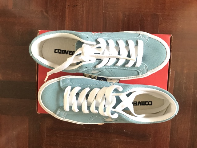 รองเท้า-converse-สีฟ้าน่ารัก-หนังกลับ-ใหม่-sz-36-5