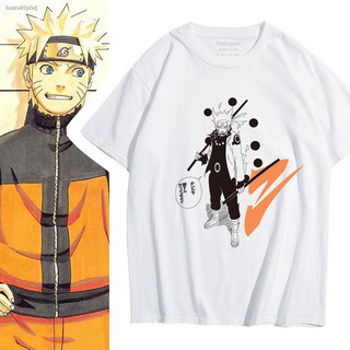 Anime T-shirtNaruto เสื้อผ้า Sasuke joint เสื้อยืดแขนสั้นชายฤดูร้อนหลวมผ้าฝ้ายความเห็นอกเห็นใจนักเรียนญี่ปุ่นน้ำยี่ห้ bh