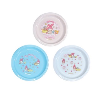 My Melody จานพลาสติกกลมสำหรับใส่อาหาร จานปิคนิค ลายลิขสิทธิ์แท้จาก Sanrio