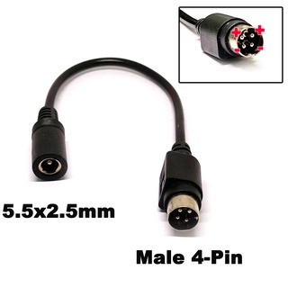 สายแปลงหัว Dc 5X2.1mm Female to 4Pin Male Plug Adapter Converter Charging Cable Cord for LCD LED Monitor Power