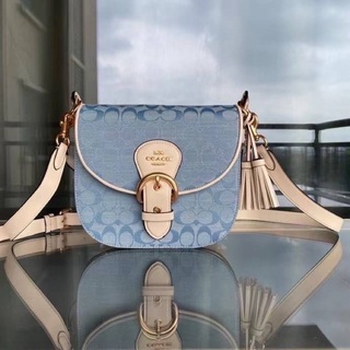 COACH  Kleo Shoulder Bag 23 In Signature Chambray C8514