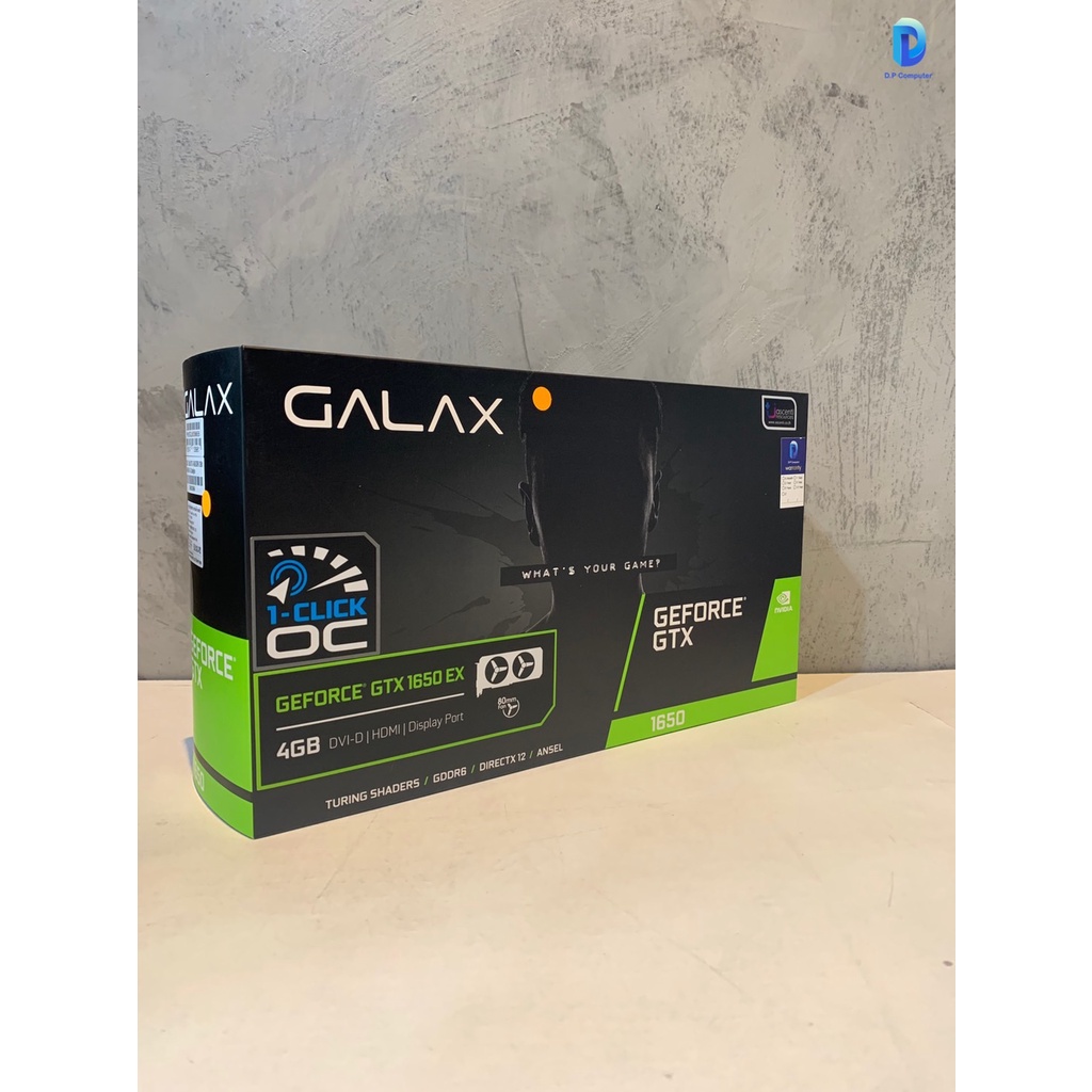 การ์ดจอ-galax-geforce-gtx1650-ex-1-click-oc-4gb-สินค้าใหม่-รับประกัน-3-ปี