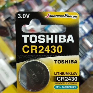 ภาพหน้าปกสินค้าถ่าน Toshiba CR2430, DL2430, ECR2430 Lithium 3V จำนวน 1ก้อน ของใหม่ ของแท้ ที่เกี่ยวข้อง
