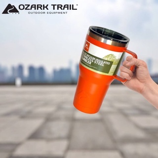 Ozark trail 30oz tumbler handle แก้วน้ำสแตนเลสหูจับเก็บอุหภูมิ (30oz-มีหูจับ)