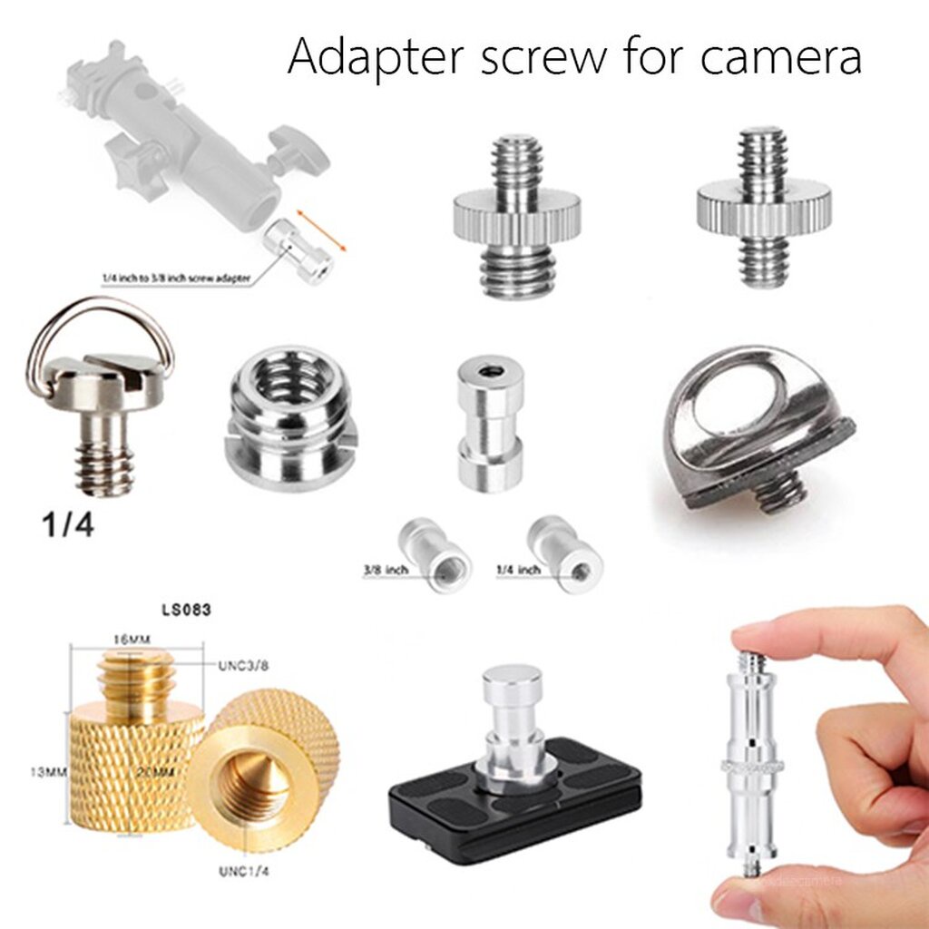 ภาพหน้าปกสินค้าAdapter แปลงขนาดสกรู ต่อขาตั้งยึดกล้อง เหมาะสำหรับกล้องถ่ายภาพ กล้องถ่ายวิดีโอ เว็บแคม