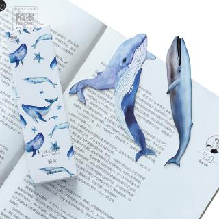 30 ชิ้น / กล่อง ที่คั่นหนังสือกระดาษ รูปปลาวาฬน่ารัก เครื่องเขียน ที่คั่นหนังสือ DIY สําหรับเด็ก เครื่องเขียน
