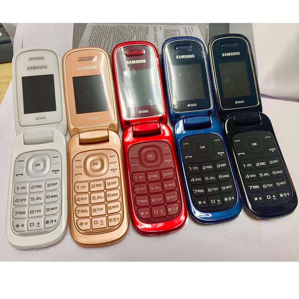 โทรศัพท์มือถือซัมซุง-samsung-gt-e1272-ใหม่-สีทอง-มือถือฝาพับ-ใช้ได้-2-ซิม-ทุกเครื่อข่าย-ais-true-dtac-my-3g-4g-ปุ่มกด