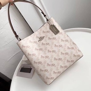 💥COACH TOWN BUCKET BAG WITH HORSE AND CARRIAGE PRINT