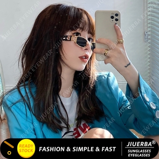 สินค้า 【JIUERBA】COD แว่นกันแดดแฟชั่นสไตล์เกาหลีสำหรับผู้หญิงแว่นกันแดดสไตล์ย้อนยุคสำหรับผู้หญิง