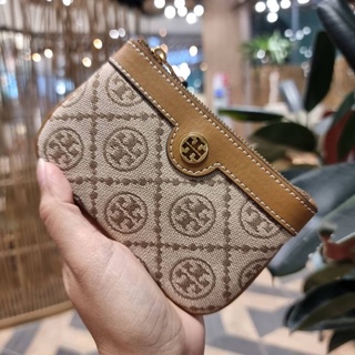 TORY BURCH T MONOGRAM CARD CASE KEY RING