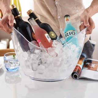 ถังน้ำแข็งพลาสติก ถังแชมเปญ ถังไวน์ พลาสติก 4L, 8L