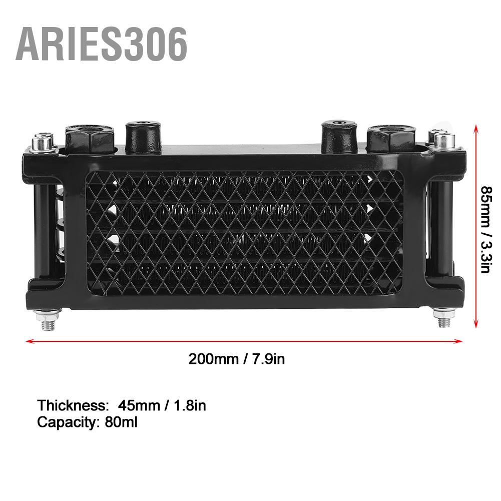 aries306-ออยล์คูลเลอร์เครื่องยนต์-พร้อมเมาท์ขาตั้ง-สําหรับรถจักรยานยนต์วิบาก-atv-100-250cc-off-road-4-ล้อ