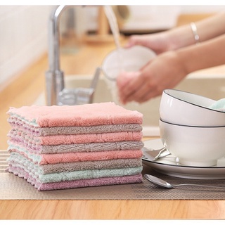 สินค้า Microfiber Cloth Cleaning Rags Hand Washing Cloth Kitchen Towel / Hand Towel / Dishcloth / Wipe