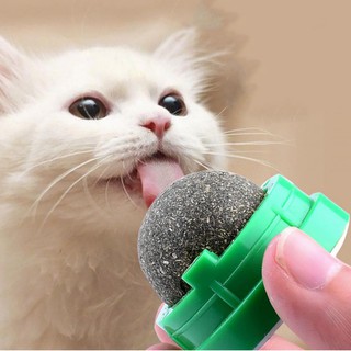 กัญชาแมว แคทนิปบอล Catnip Ball ขนมแมว ของเล่นแมวเลีย แปะกำแพง ball herb