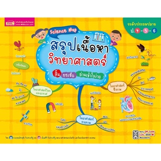 หนังสือ Science Map สรุปเนื้อหาวิทยาศาสตร์ สั้น กระชับ อ่านเข้าใจง่าย ระดับประถมปลาย ป.4-5-6