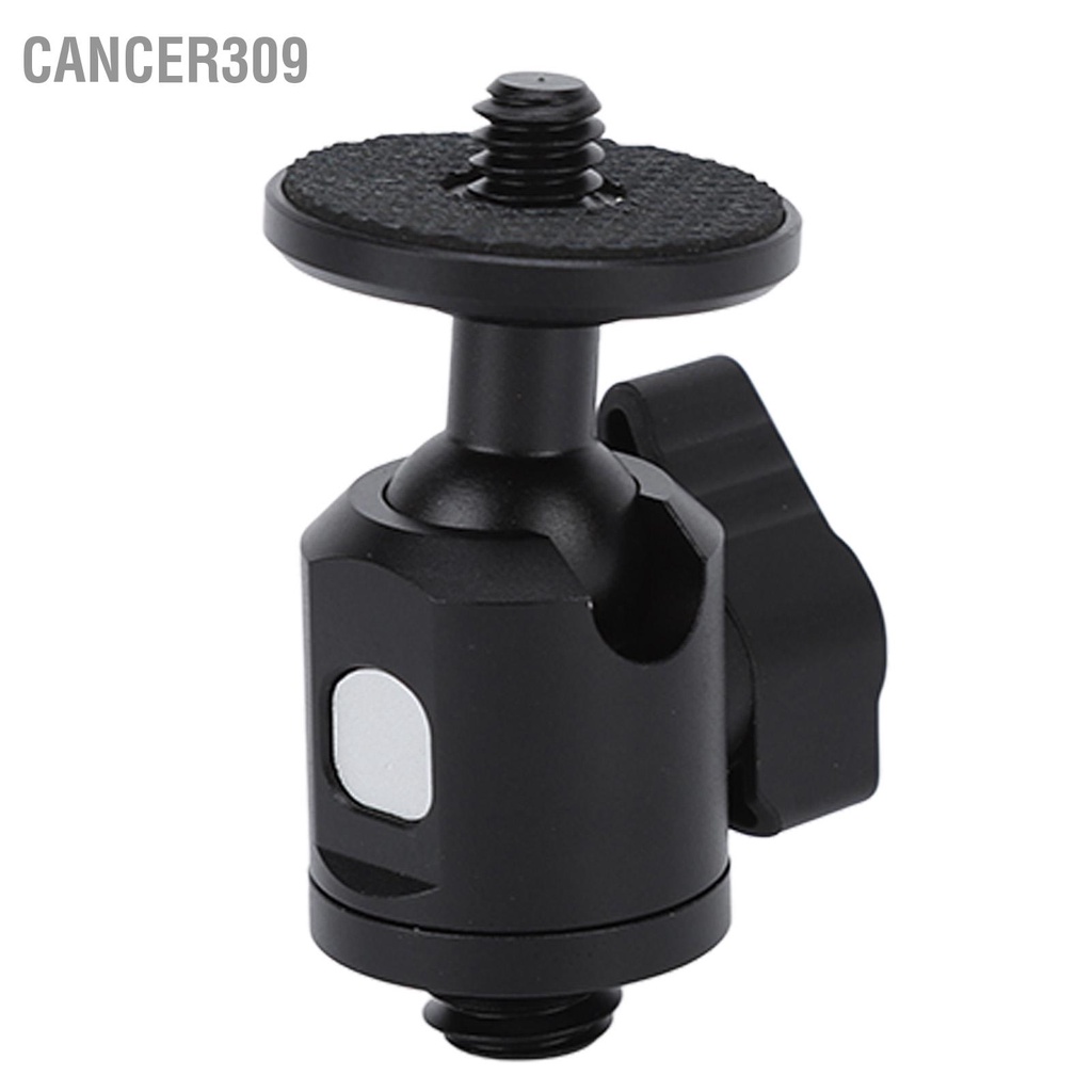 cancer309-1-4in-ball-head-mount-360-degree-rotatable-3-8in-screw-mini-hot-shoe-adapter-for-camera-cellphone-tripod