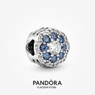 Pandora ชาร์มดอกไม้ สีฟ้า ของขวัญวันเกิด สําหรับสุภาพสตรี p825