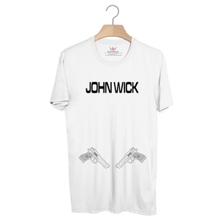 BP766 เสื้อยืด พกปืน #John Wick ปืนคู่