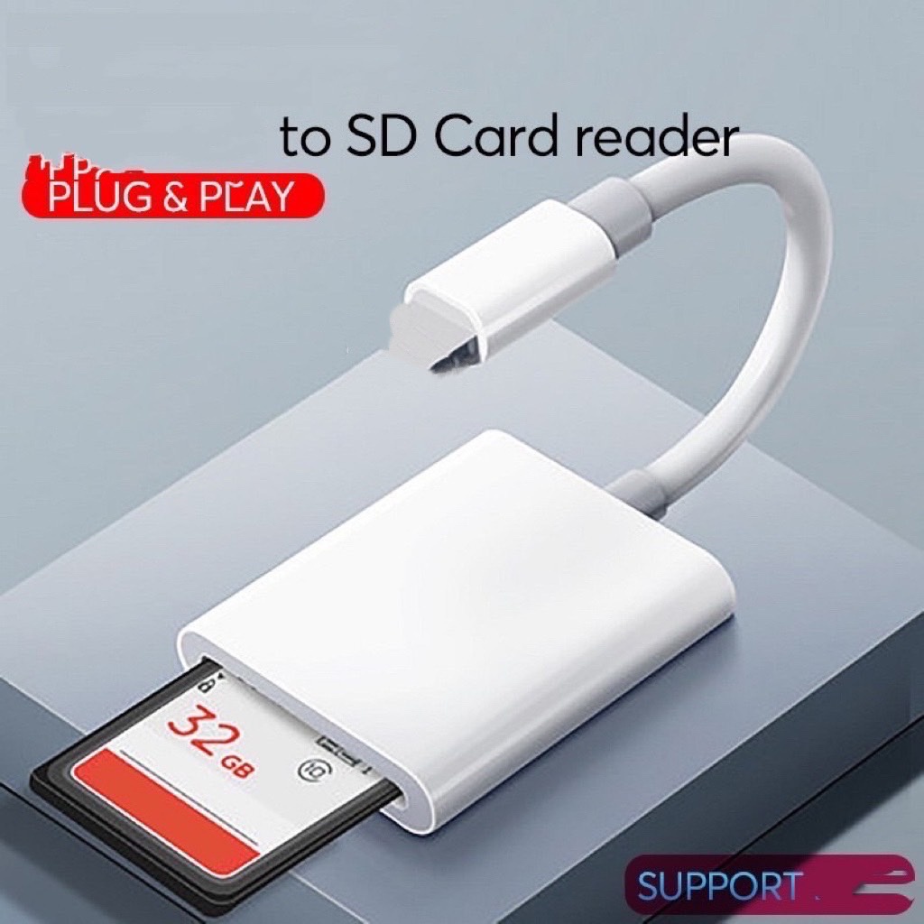Sd Card Reader OTG สำหรับมือถือ โน้ตบุค IP / Android USBC Shopee