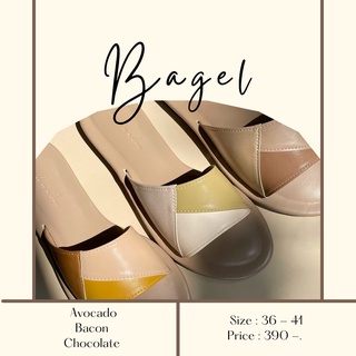 ภาพหน้าปกสินค้าBagel 🥯 รองเท้าแตะแบบสวม รองเท้าแตะหนังนิ่ม รองเท้าแตะผู้หญิง รองเท้าแฟชั่น ที่เกี่ยวข้อง