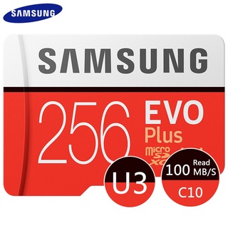 สินค้า SAMSUNG EVO Plus Micro SD Card 128GB 64GB 32GB 512GB 256GB Micro SD 128gb Flash Memory Card SD