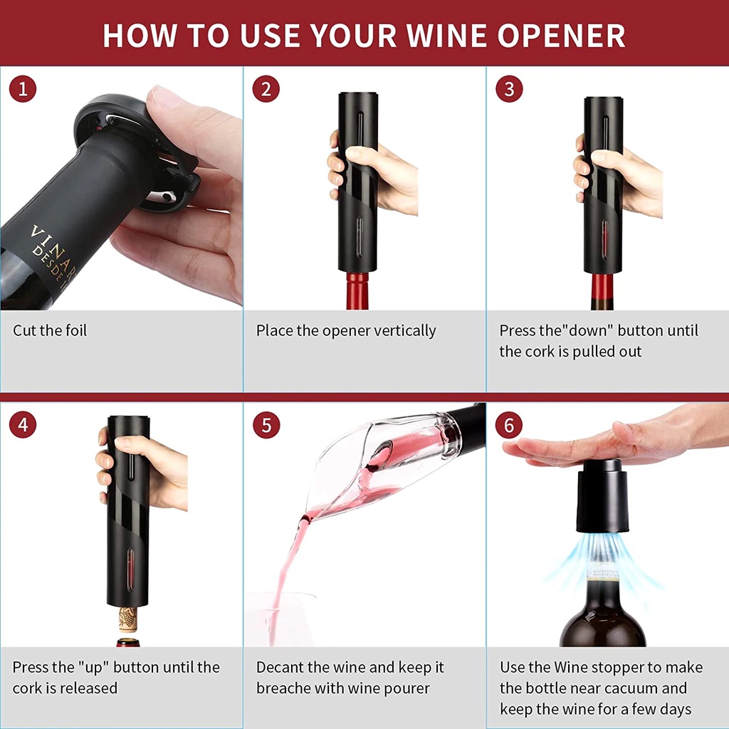 เซ็ตอุปกรณ์เปิดไวน์ไฟฟ้า-circle-joy-electric-wine-bottle-opener-4-in-1-เครื่องเปิดขวดไวน์-ที่เปิดขวดไวน์ไฟฟ้า-เซ็ตอุปกร