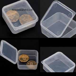 【Alittlesearch11】กล่องพลาสติกใส ทรงสี่เหลี่ยม ขนาดเล็ก อเนกประสงค์ สําหรับใส่จัดเก็บของ 5 ชิ้น