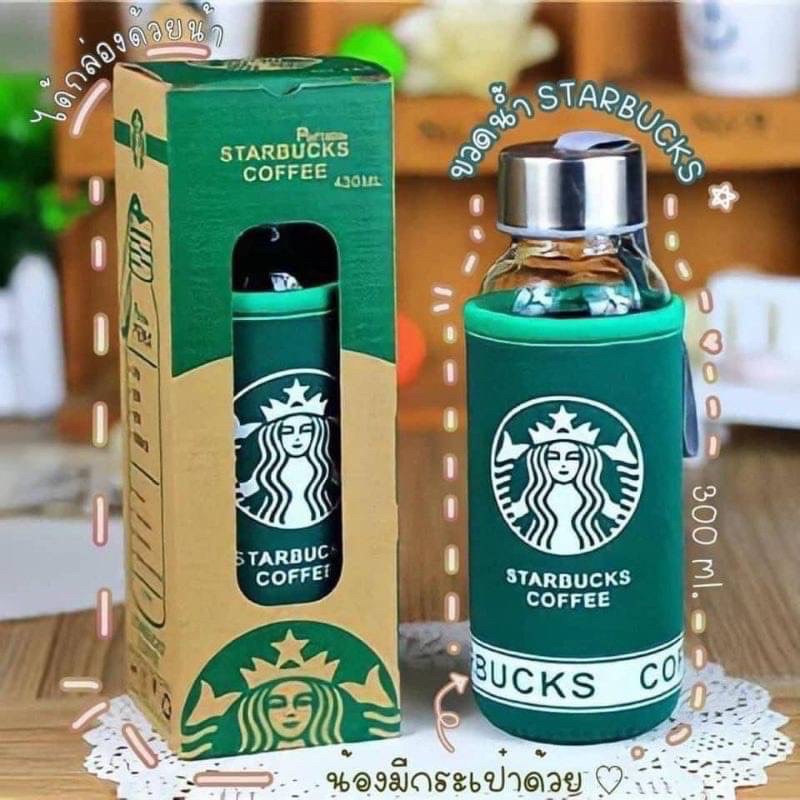 ขวดน้ำสตาร์บั๊ค-ใส่น้ำร้อน-น้ำเย็นได้-กระติกน้ำ