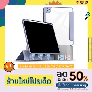 เคสสำหรับไอแพด New(PC หลังใส อะคริลิค ถอดฝาเคส) เเยกส่วนได้ รุ่น10.2Gen7/8/9,10.5Air3/Pro,10.9Air4/5, Pro11(2018-2022)M1