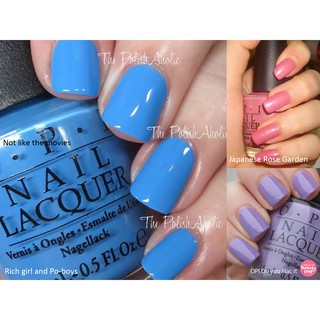 OPI - Rich girl and Po boys/Japanese rose garden/Do you lilac it