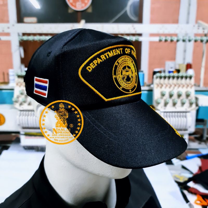 หมวกแก๊ปแขวงการทาง-กรมทางหลวง-ภาษาไทย-แบรนด์น่านลายพราง-nanlaiprang-shop