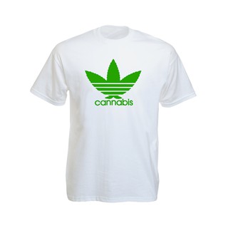 เสื้อยืดราสต้า สีดำสกรีนลายโลโก้ Adidas