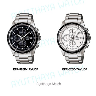 [ของแท้] Casio Edifice นาฬิกาข้อมือ รุ่น EFR-526D-1AVUDF, EFR-526D-7AVUDF รับประกันศูนย์ CMG 1 ปี