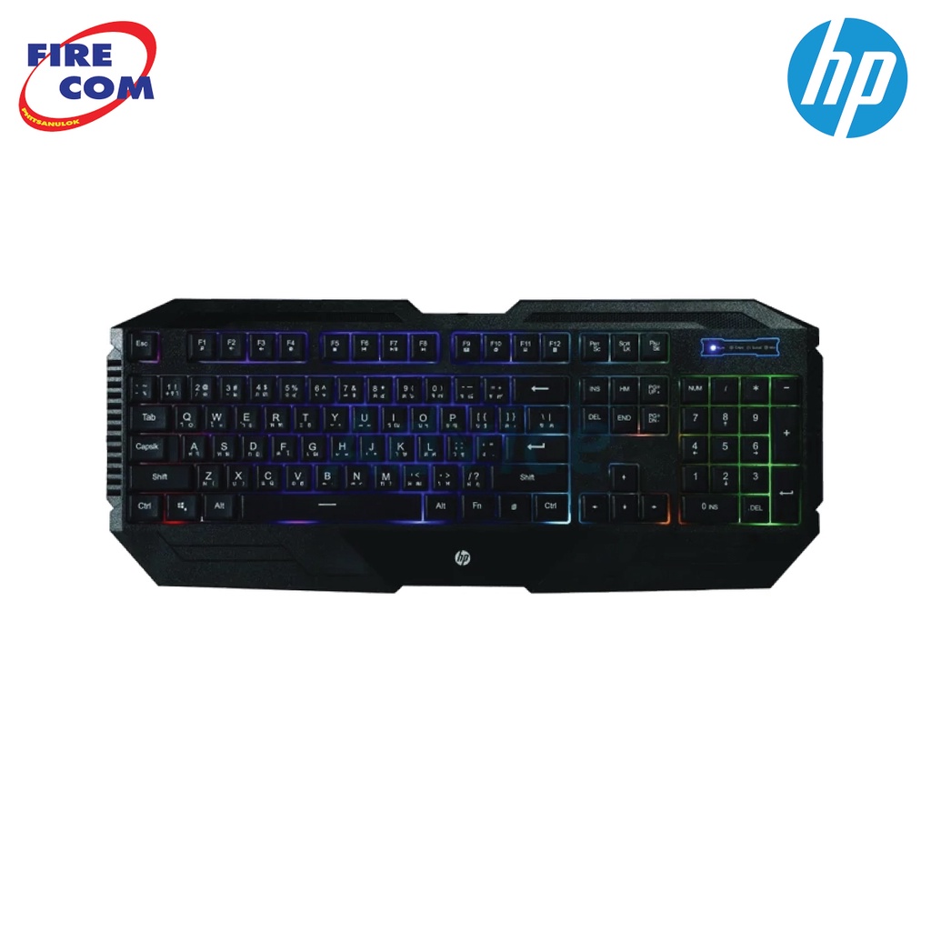 hp-accessory-คีบอร์ดเกมมิ่ง-keyboard-hp-k110-black-led-lighting-gaming-4qm93aa-ออกใบกำกับภาษีได้