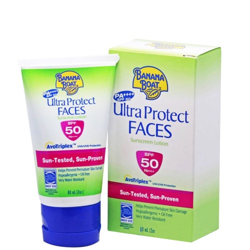 พร้อมส่ง-แบ่งขายครีมกันแดดขนาด-3-กรัม-banana-boat-ultra-protect-face-spf-50-pa