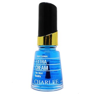 Charlee Nail Polish ยาทาเล็บชาลี 15 ml. สีฟ้าใส Blue Top Coat