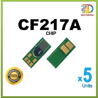 Discount4U .**Pack 5** CHIP Tone HP CF217A for HP Pro M102