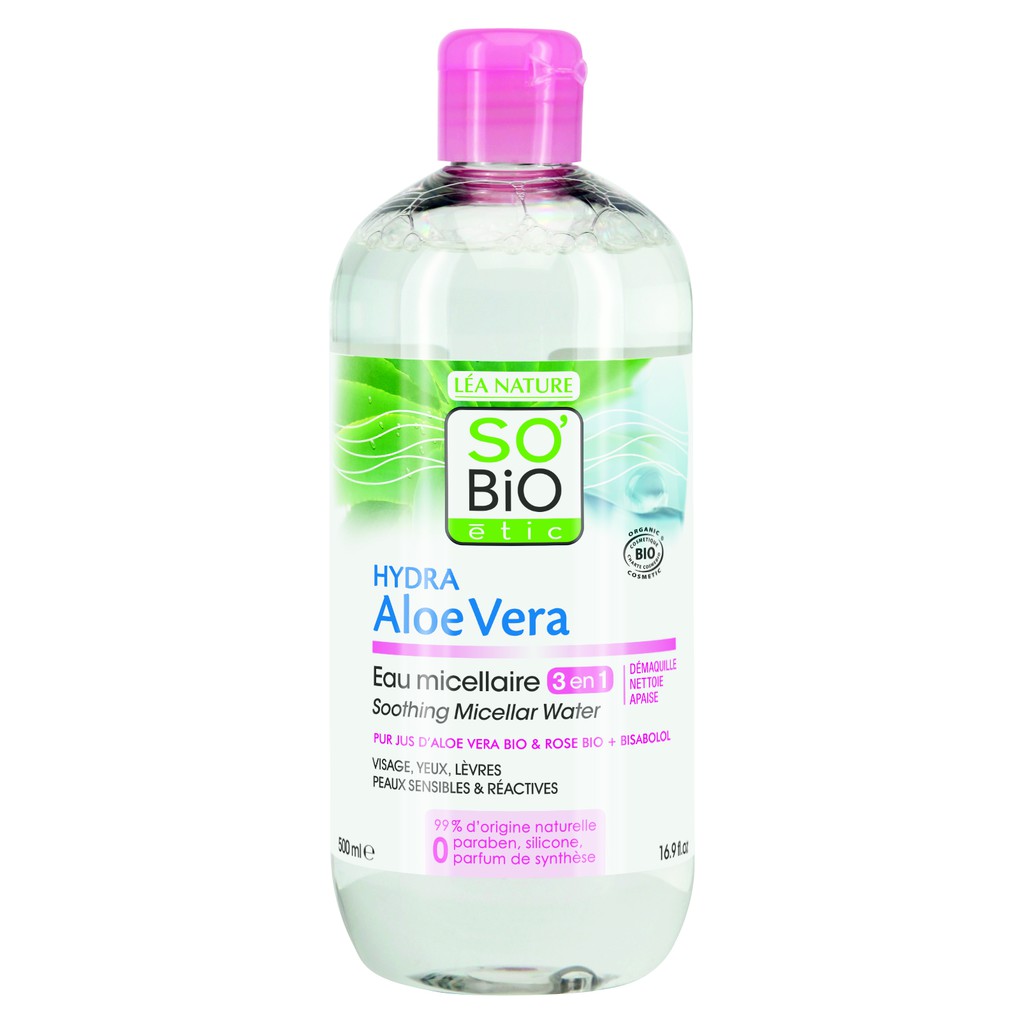 hydra-aloe-vera-3-in-1-soothing-micellar-water-ไมเซลล่าสูตรอ่อนโยนสำหรับผิวแพ้ง่ายและระคายเคือง-ทำความสะอาดอย่างอ่อนโยน