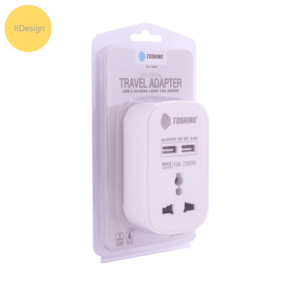 pu-10aw-ปลั๊กไฟ-usb-ตัวแปลง-ขาปลั๊ก-โตชิโน่-toshino-universal-travel-adapter-plug-3600w-ชาต-มือถือใช้ได้-หัวแปลงปลั๊กจีน