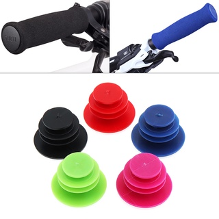 5 Colors 1Pair MTB Road Bike Handlebar Caps Bicycle Handlebar Plugs Plastic PE Firm Handle Grip Bar End Stoppers MTB Bike Accessory