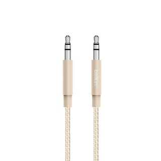 Belkin AV10164 สายนำสัญญาณเสียงแจ็ค 3.5mm to 3.5 mm คุณภาพระดับพรีเมี่ยม ดีไซน์สุดหรู Metallic AUX Cable รับประกัน 2 ปี