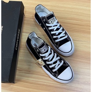 รองเท้าผ้าใบ converse all star ใส่ทำงานเดินเที่ยว มีสำหรับของผู้ชายและผู้หญิงใส่ได้ (มีไซด์ 36-45) สีดำขาว