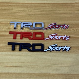 โลโก้* TRD sports ติด Toyota ( ขนาด* 2.3 x 16 cm ) ราคาต่อชิ้น