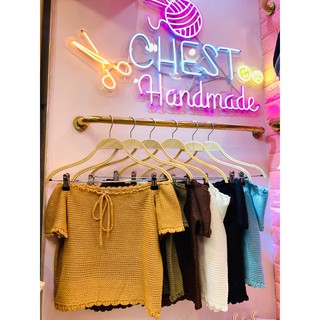 👚 CHEST 🌈รุ่นปาดไหล่ผูกอกไซร์สาวอวบ มีทั้งหมด 6 สี  แจ้งสีที่ต้องการในแชทได้เลยค่ะ อก 38-48