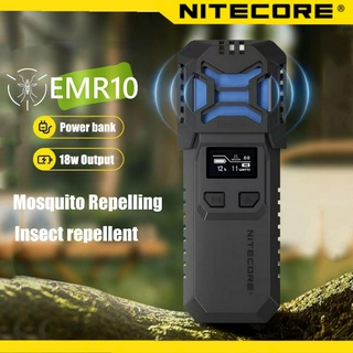 Nitecore EMR10 เครื่องไล่ยุง แมลงสาบ อัลตราซาวด์ แบบพกพา พาวเวอร์แบงค์ 18W สําหรับตั้งแคมป์ เดินป่า เดิน สุนัข