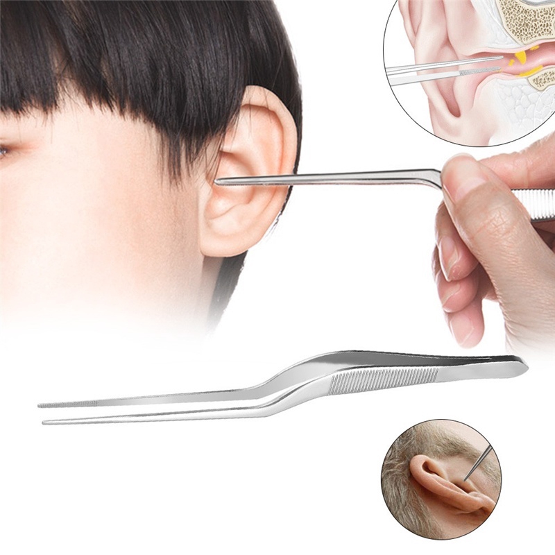 Ear Picking Tool Tweezers Ear Nose Throat Smooth Medical Tweezers Ear  Picking Tweezers | Shopee Thailand