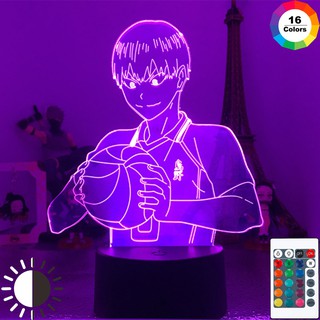 Haikyuu kageyama tobio 3D LED ANIME LAMP Nightlights เปลี่ยนสีโคมไฟสำหรับคริสต์มาสของขวัญคริสต์มาส