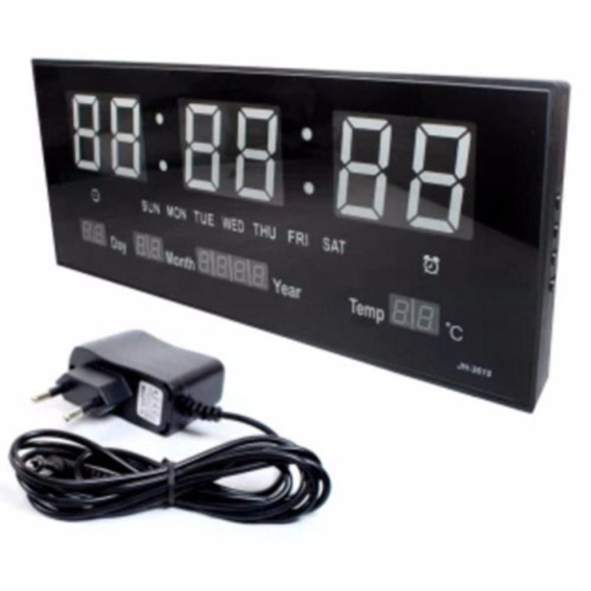 นาฬิกาดิจิตอลled-number-clock-แขวนผนัง-ตัวเลขสีเขียว