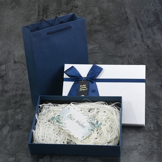 ★พร้อมส่ง★🤩ถุงกระดาษ🤗กล่องของขวัญ กล่องของขวัญสี่เหลี่ยมชาย ของขวัญวันเกิดขนาดใหญ่ กล่อง ins ลิปสติก น้ำหอม กล่องของขว